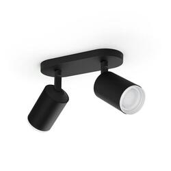 Philips Hue 50632/30/P7 Hue WACA Fugato bodové LED svítidlo 2x GU10 5,7W 350lm 2000-6500K RGB IP20, černé