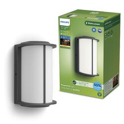 Philips Reese UltraEfficient venkovní nástěnné LED svítidlo 4,3W 800lm 2700K IP44, antracitové