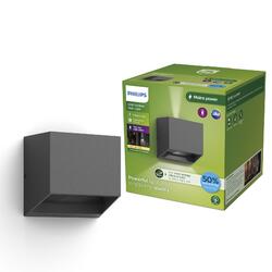 Philips Alix UltraEfficient venkovní nástěnné LED svítidlo 4,3W 800lm 2700K IP44, antracitové