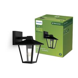 Philips Kinno venkovní nástěné svítidlo se svícením dolů E27 max. 1x25W bez zdroje IP44, černé