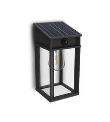 Philips Geri UltraEfficient solární LED svítidlo se senzorem 3,2W 500lm 4000K IP44 hranaté, antracit