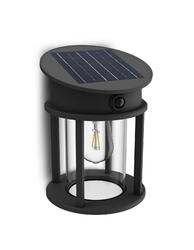 Philips Geri UltraEfficient solární LED svítidlo se senzorem 3,2W 500lm 4000K IP44 kulaté, antracit