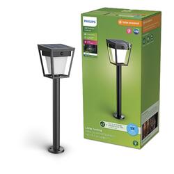 Philips Nissa UltraEfficient solární LED sloupek s pohybovým senzorem 1,8W 250/25lm 3000K IP44, černý