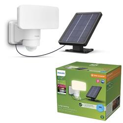Philips Tylus UltraEfficient Security solární LED reflektor se senzorem 6W 1000/50lm 5000K IP44, bílý