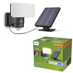 Philips Tylus UltraEfficient Security solární LED reflektor se senzorem 6W 1000/50lm 5000K IP44, černý