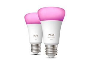 Philips Hue WCA 810 smart žárovka A60 E27, 8,1W, 1100lm (2ks), 1000-20000K RGB