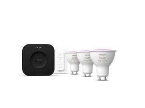 Philips Hue WCA 3x LED žárovka, 4,2W, 400lm, ovladač, bridge