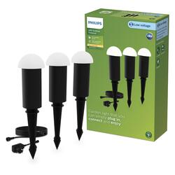 Philips GardenLink Edwina venkovní stojací LED lampa LED 3x1,5W, 2700K, 24V, černá