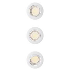 Philips Peridot Rec Kit Rd zapuštěné svítidlo kulaté 7W, AC 220-240, IP20, (3 ks), bílá