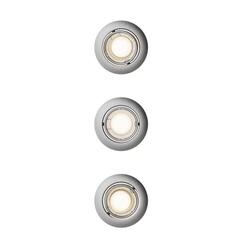 Philips Peridot Rec Kit Rd zapuštěné svítidlo kulaté 7W, AC 220-240, IP20, (3 ks), nikl