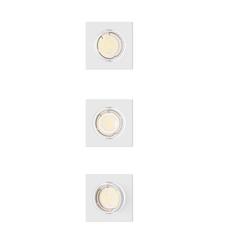 Philips Peridot Rec Kit Sq zapuštěné svítidlo hranaté 7W, AC 220-240, IP20, (3 ks), bílá