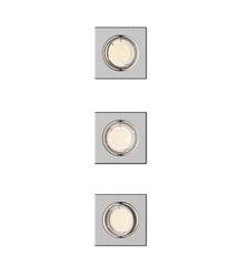 Philips Peridot Rec Kit Sq zapuštěné svítidlo hranaté 7W, AC 220-240, IP20, (3 ks), nikl