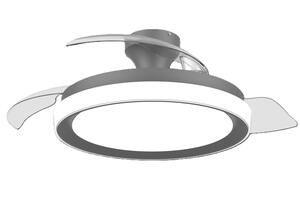 Philips Bliss DC stropní ventilátor a svítidlo 28W+35W černý