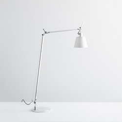 Artemide stojací lampa Tolomeo Basculante Reading Floor E27 satin 7,5 W 220-240 V bez podstavce