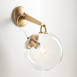 Artemide nástěnné svítidlo Miconos E27 matná mosaz