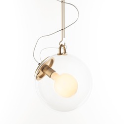 Artemide závěsné svítidlo Miconos matná mosaz E27 15W