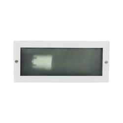 ACA Lighting zapuštěné venkovní svítidlo do zdi No64 E27 40W bílá AC.045GL64W