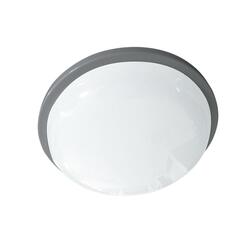 ACA Lighting venkovní stropní a nástěnné svítidlo LED šedá 230V IP65 20W 3000K 1800Lm Ra80 DAMAS2030G