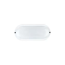 ACA Lighting LED plastové bílé nástěnné svítidlo 230V AC IP65 10W 900lm 3000K 110d Ra80 DORA1030W