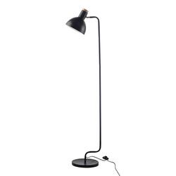 ACA Lighting stojací lampa LIGHTING 1XE27 černá kov+dřevo 30X28XH157CM BLASE EF36F1157WB