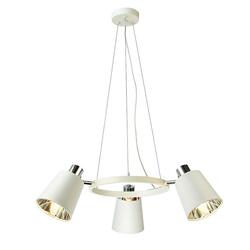 ACA Lighting závěsné svítidlo 3XE14 bílý kov + stínítko D63XH100CM NORMA EG213P63WH