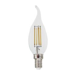 ACA Lighting LED FILAMENT E14 C35 s plamínkem 4W 4000K 230V AC 490lm RA80 FLAM4NWTIP