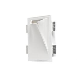 ACA Lighting sádrové nástěnné zapuštěné bezrámečkové svítidlo GEO 1xE14 G8051R