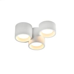 ACA Lighting stropní sádrové svítidlo GENI kulaté bílé 3xGX53 G96013