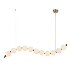 ACA Lighting závěsné svítidlo LOLLY LED 16W 1200lm 3000K IP20 zlatý hliník + akryl HM238LEDP11