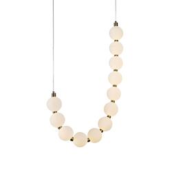 ACA Lighting závěsné svítidlo LOLLY LED 18W 1350lm 3000K IP20 zlatý hliník + akryl HM238LEDP12