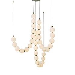 ACA Lighting závěsné svítidlo LOLLY LED 54W 4000lm 3000K IP20 zlatý hliník + akryl HM238LEDP36