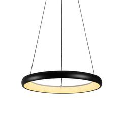 ACA Lighting závěsné svítidlo HARMONY LED 32W 2500lm CCT IP20 černý kov + akryl HM23LEDP60BKCCT