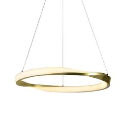 ACA Lighting závěsné svítidlo HARMONY LED 32W 2500lm CCT IP20 zlatý kov + akryl HM24LEDP60GDCCT