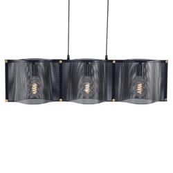 ACA Lighting závěsné svítidlo 3XE27 černý kov 85X20XH120CM MORDOR HM843P85BK