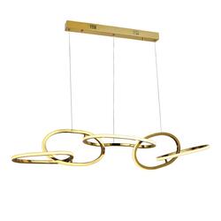 ACA Lighting závěsné svítidlo RING LED 72W 5700lm CCT IP20 zlatá nerez ocel + akryl HM88LEDP5GDCCT