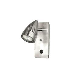 ACA Lighting bodové svítidlo NETTO nástěnné HUGO 1L nikl HUGO1WOF