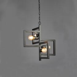 ACA Lighting Vintage závěsné svítidlo KS14254BK