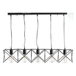 ACA Lighting Vintage závěsné svítidlo KS1462P5BK