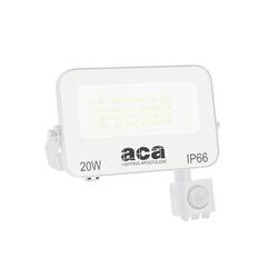 ACA Lighting LED SMD bílý reflektor s pohybovým čidlem 20W 3CCT 2000lm 185-260V Ra80 IP66 N20CCTWS