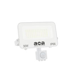 ACA Lighting LED SMD bílý reflektor s pohybovým čidlem 30W 3CCT 3000lm 185-260V Ra80 IP66 N30CCTWS