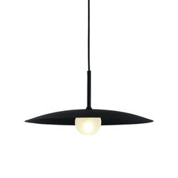 ACA Lighting závěsné svítidlo 1xG9 AFINAR černá kov + matné sklo D40X120CM OD94451PB