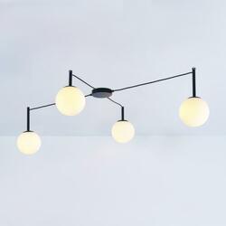 ACA Lighting stropní svítidlo 4XE14 TIRAMOLLA černá + bílá 150X75X32CM OD94614CB