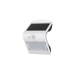 ACA Lighting SMART solární svítidlo se senzorem SMD LED nástěnné bílá 2W 220Lm 4000K IP65 90d PAPILLON2W