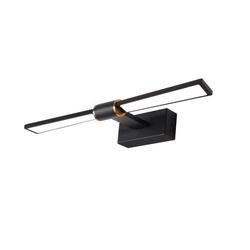 ACA Lighting nástěnné svítidlo PAPIGION LED 8W 520lm 3000K černá hliník 410mm PN1403LEDW41BK