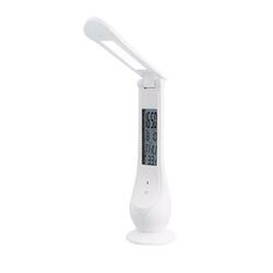 ACA Lighting stolní lampa LED 4W bílá 5000K 200LM stmívatelná + dotykový spínač + USB nabíjení + display ORB SF1732LEDSW