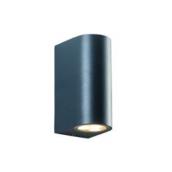 ACA Lighting GU10 venkovní nástěnné svítidlo plast 230V tmavě šedá IP65 MAX.2X3W LED SL8211GU10G