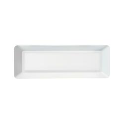 ACA Lighting LED venkovní nástěnné svítidlo hranaté bílá 230V AC IP65 4W 3000K 290LM RA80 SLIM31NW