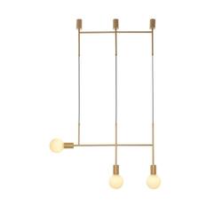 ACA Lighting závěsné svítidlo 3XE27 zlatá kov 64X4X110CM KYOTO TNK853P64GD