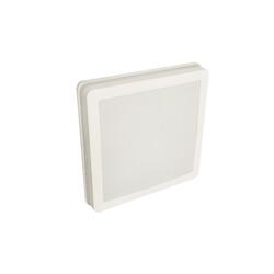 ACA Lighting bílé hranaté SMD LED nástěnné/stropní svítidlo 40W 3200LM 3.000K 120d 230V IP65 265X265 TRED4030S