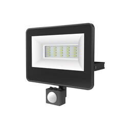 ACA Lighting černá SENSOR LED SMD reflektor IP66 10W 4000K 1030Lm 230V AC Ra80 V1040S